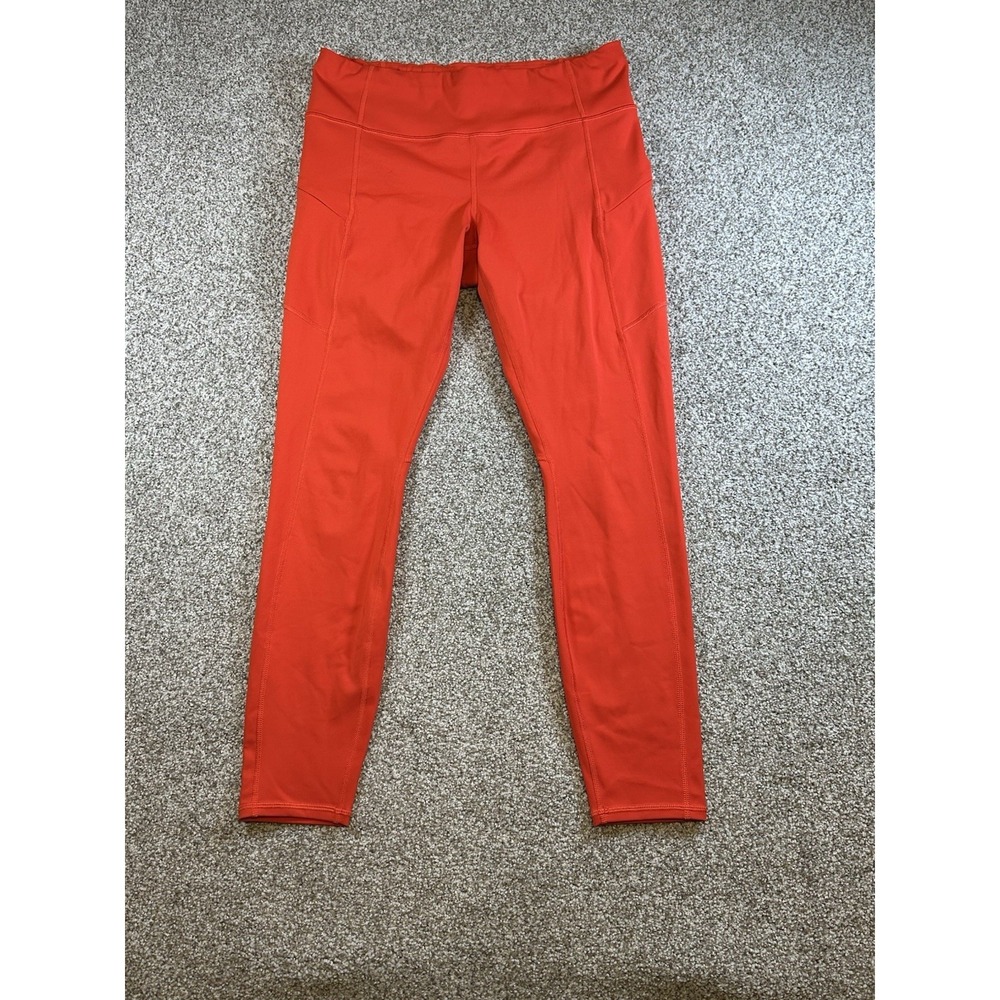 Athleta Women's SZ Medium Contender Tight Leggings Zip pockets EUC